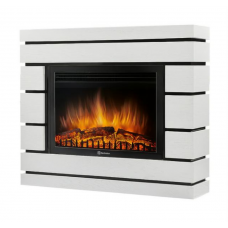 Каминокомплект: Очаг Electrolux EFP/P-2520LS N, портал Модерно 25 шпон белый дуб